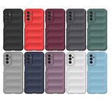 For-Samsung-Galaxy-M13-4G-Magic-Shield-TPU-+-Flannel-Phone-Case(Dark-Green)