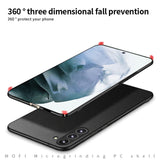 For-Samsung-Galaxy-S24-5G-MOFI-Fandun-Series-Frosted-PC-Ultra-thin-All-inclusive-Phone-Case(Gray)