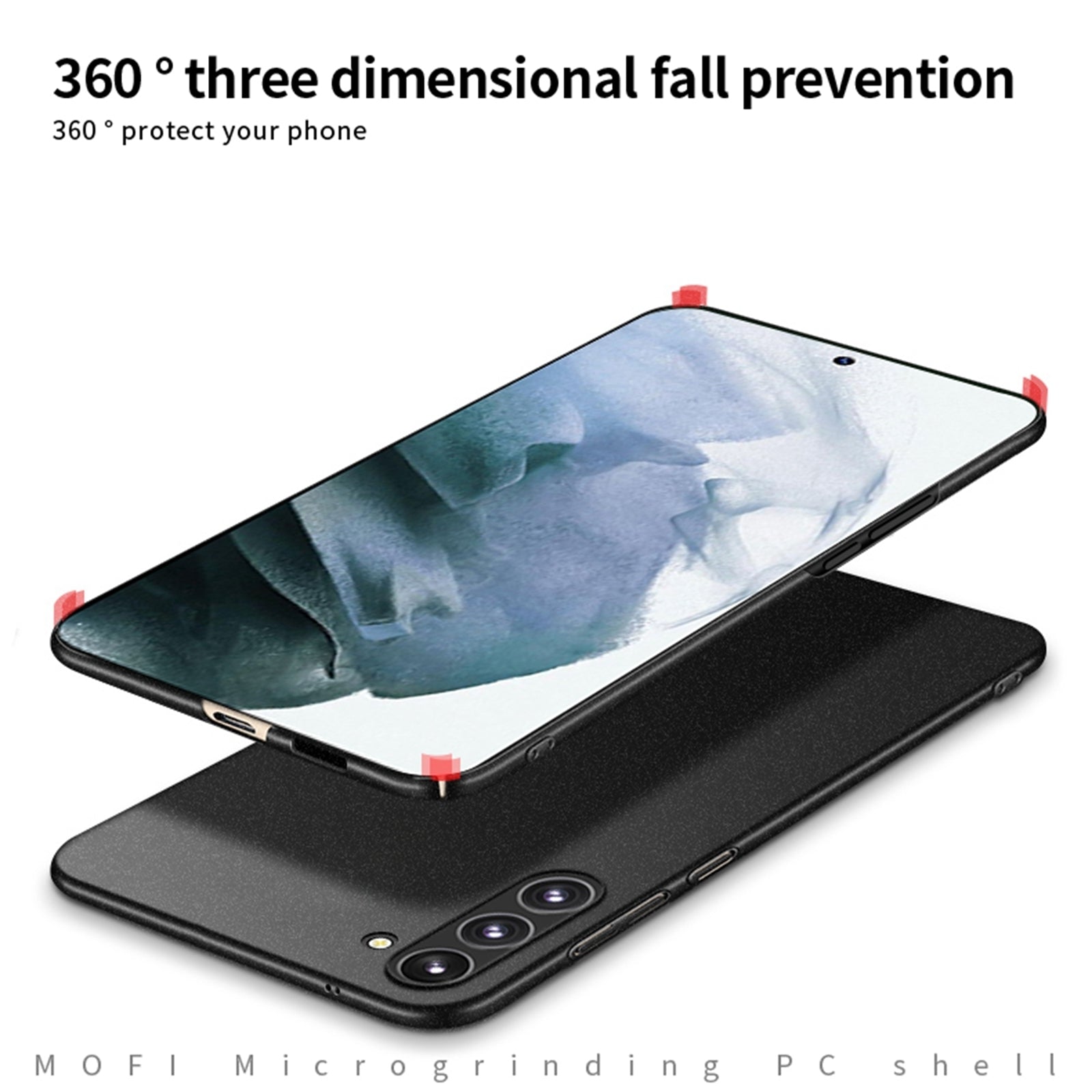 For-Samsung-Galaxy-S24-5G-MOFI-Fandun-Series-Frosted-PC-Ultra-thin-All-inclusive-Phone-Case(Gray)