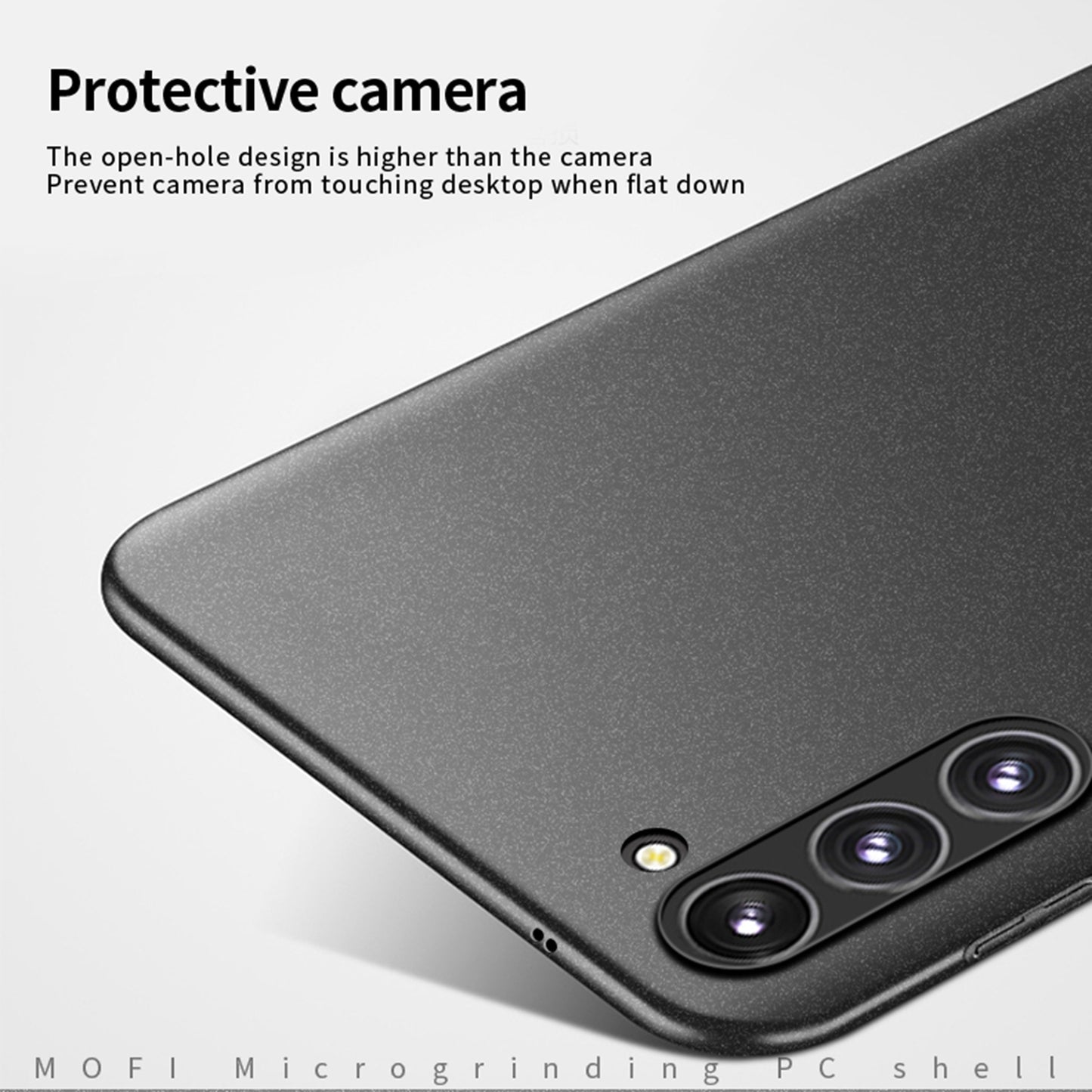 For-Samsung-Galaxy-S24-5G-MOFI-Fandun-Series-Frosted-PC-Ultra-thin-All-inclusive-Phone-Case(Gray)