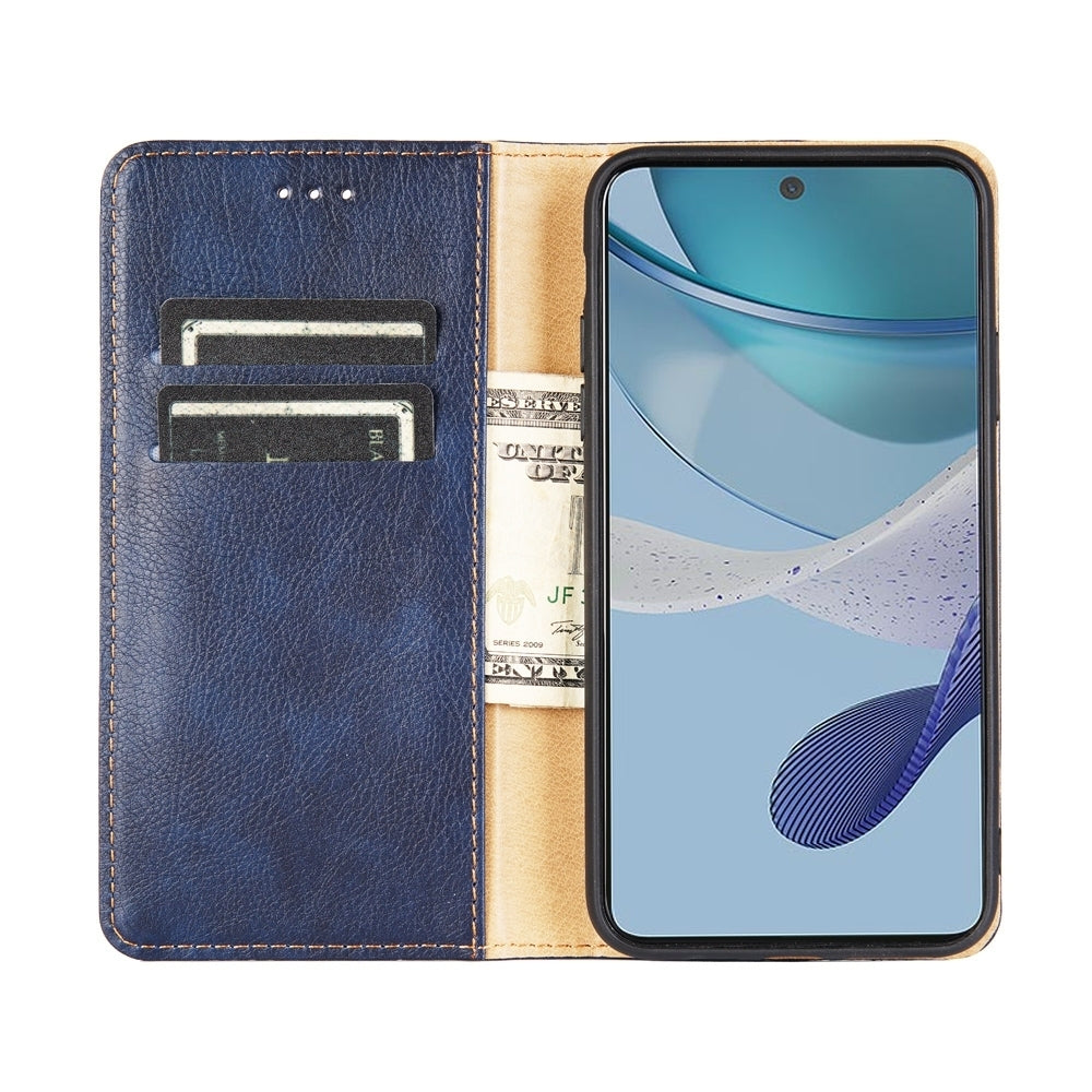For-Sharp-Aquos-R8-SH-52D-Gloss-Oil-Solid-Color-Magnetic-Leather-Phone-Case(Rose-Gold)