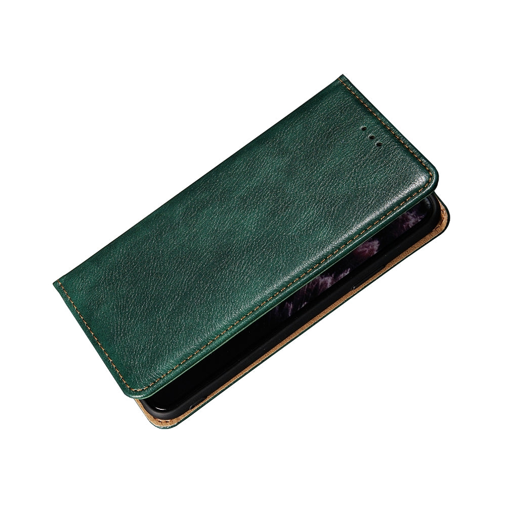 For-Sharp-Aquos-R8-SH-52D-Gloss-Oil-Solid-Color-Magnetic-Leather-Phone-Case(Rose-Gold)