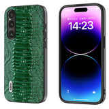 For-Sony-Xperia-1-V-ABEEL-Genuine-Leather-Weilai-Series-Phone-Case(Green)