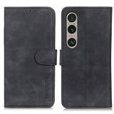 For-Sony-Xperia-1-VI-KHAZNEH-Retro-Texture-Horizontal-Flip-Leather-Phone-Case(Black)