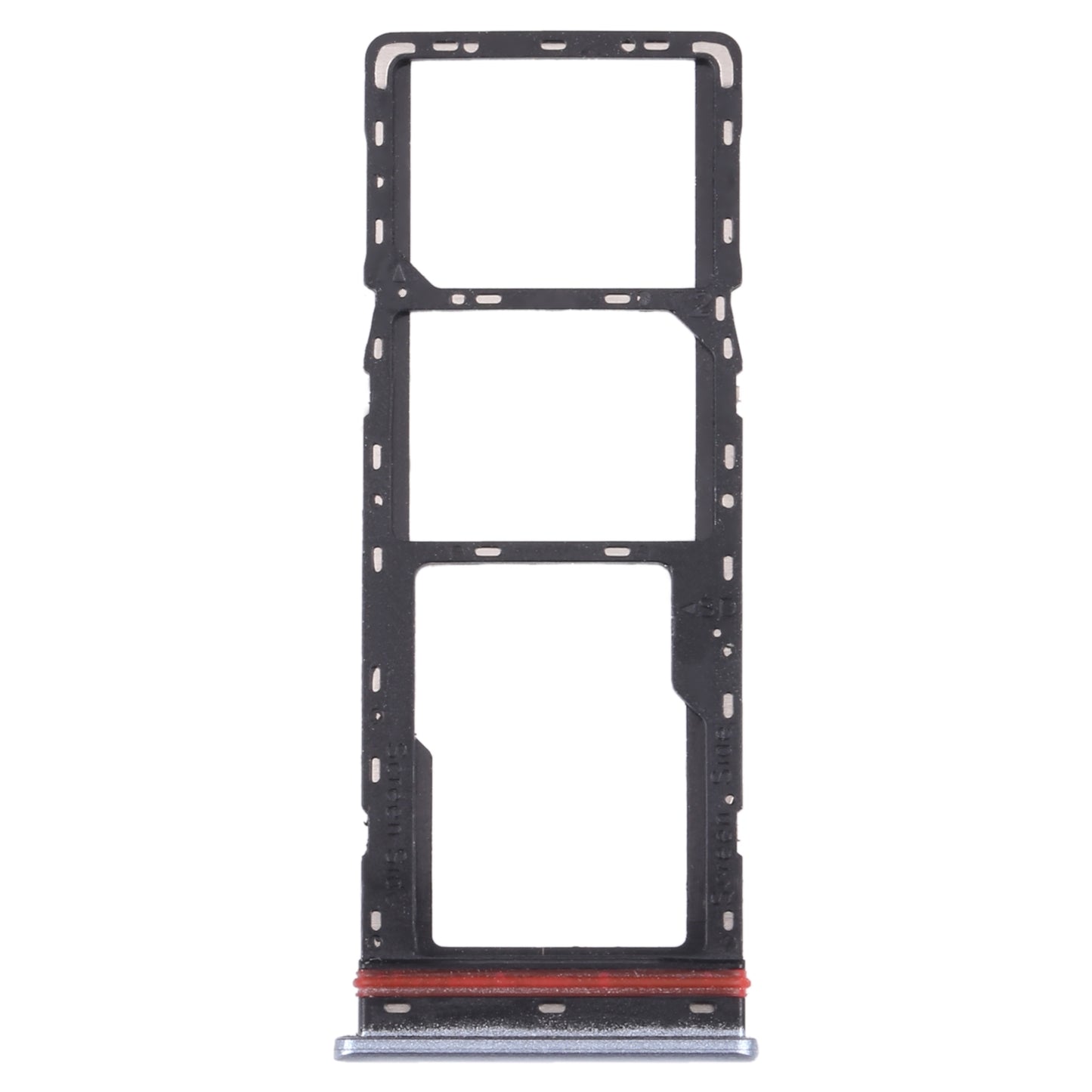 For-Tecno-Camon-17P-CG7-SIM-Card-Tray-+-SIM-Card-Tray-+-Micro-SD-Card-Tray-(Silver)
