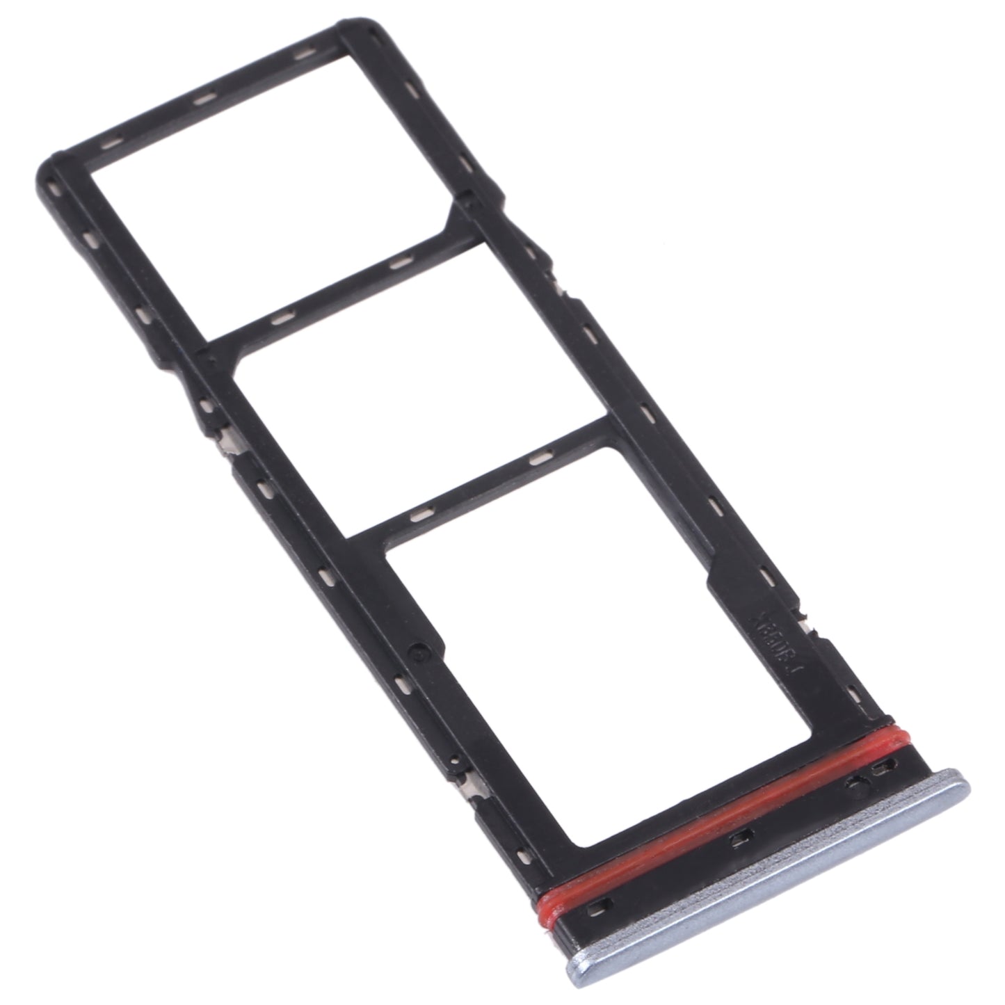 For-Tecno-Camon-17P-CG7-SIM-Card-Tray-+-SIM-Card-Tray-+-Micro-SD-Card-Tray-(Silver)