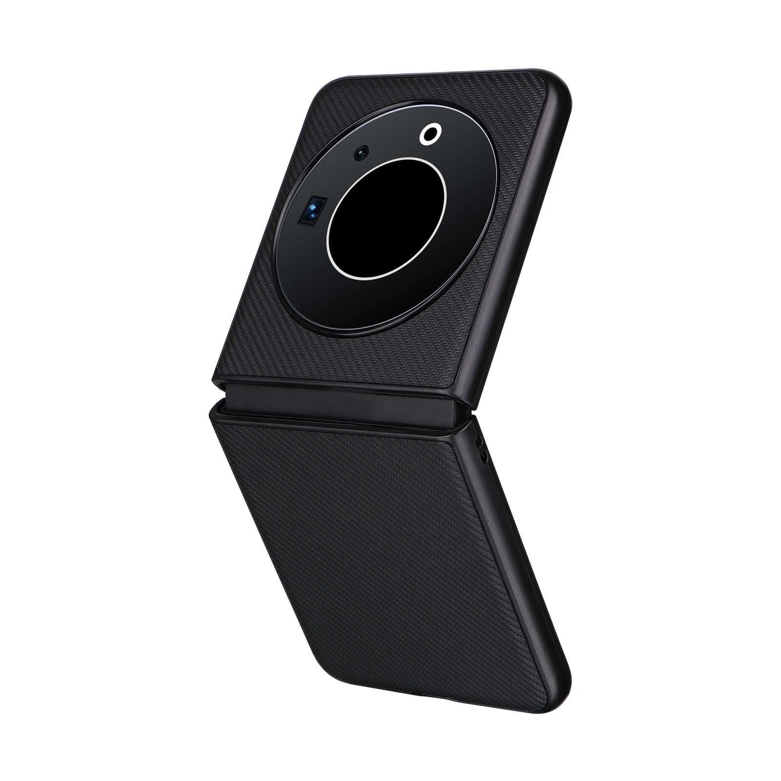 For-Tecno-Phantom-V-Flip-PU-Leather-PC-Phone-Case(Black)