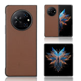 For-Tecno-Phantom-V-Fold-PU-Leather-PC-Phone-Case(Brown)