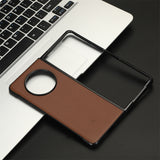 For-Tecno-Phantom-V-Fold-PU-Leather-PC-Phone-Case(Brown)