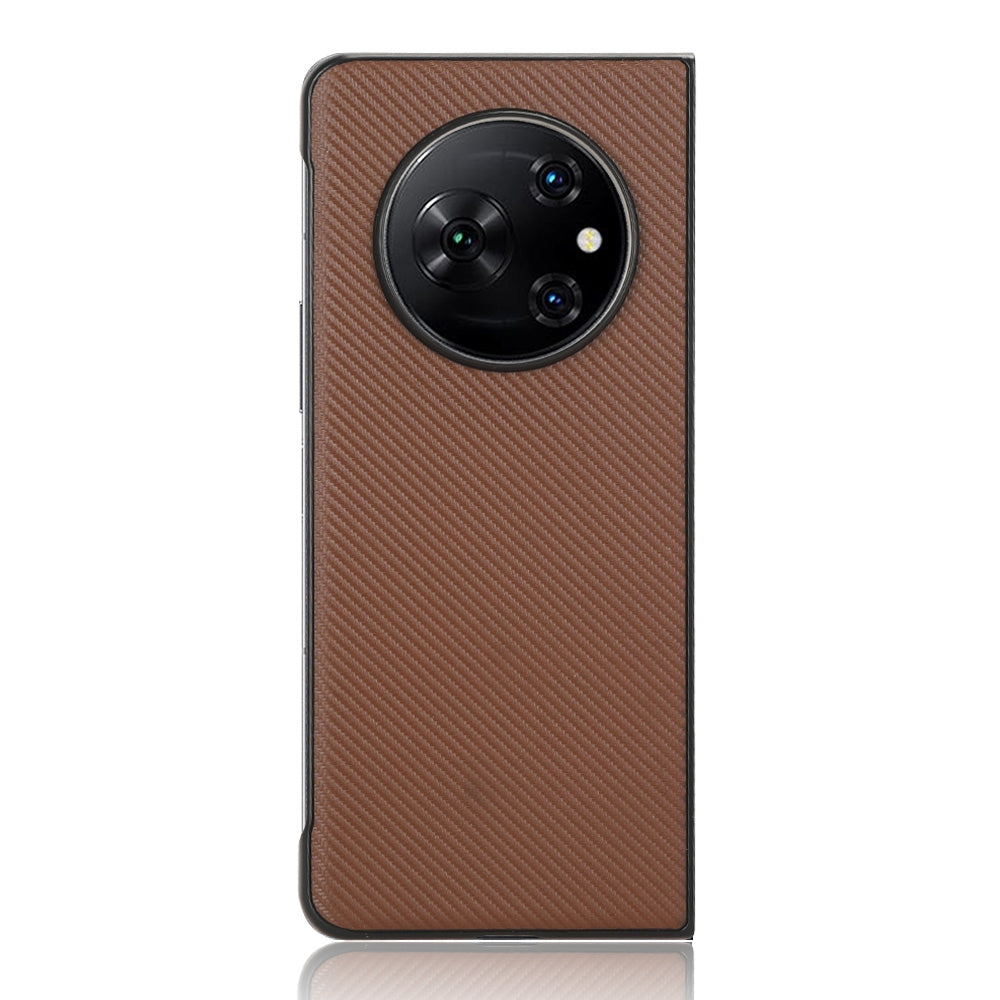 For-Tecno-Phantom-V-Fold-PU-Leather-PC-Phone-Case(Brown)