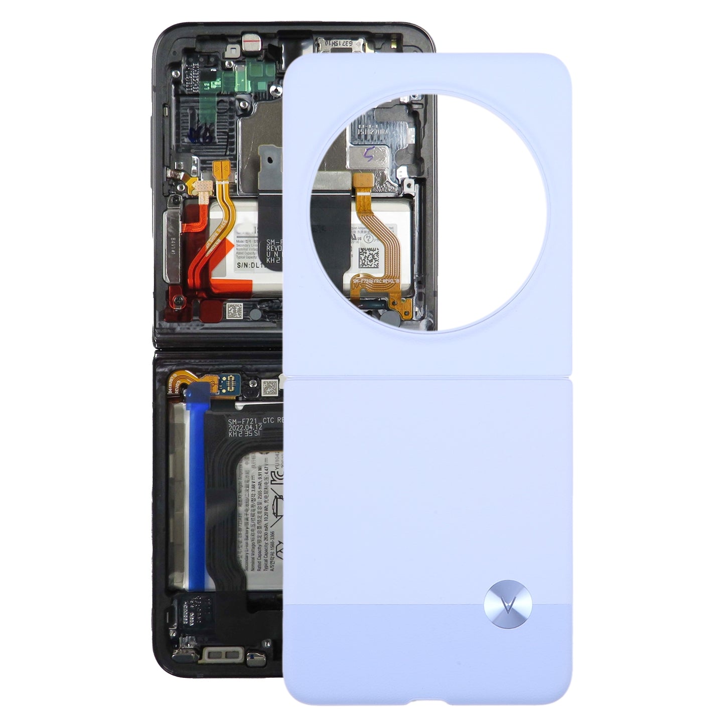 For-Tecno-Phantom-V-Flip-Original-Battery-Back-Cover(Purple)