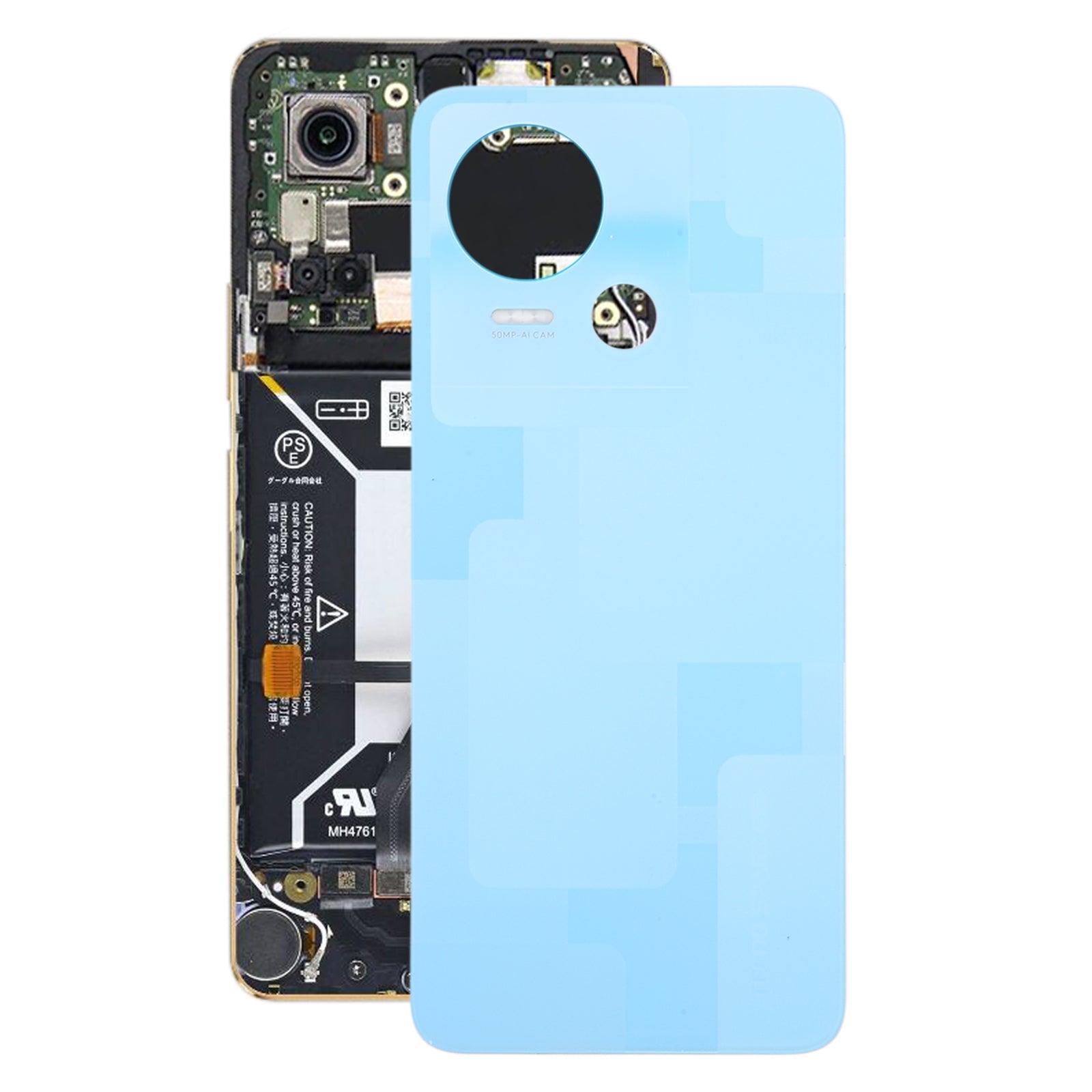 For-Tecno-Spark-10-5G-Original-Battery-Back-Cover(Blue)