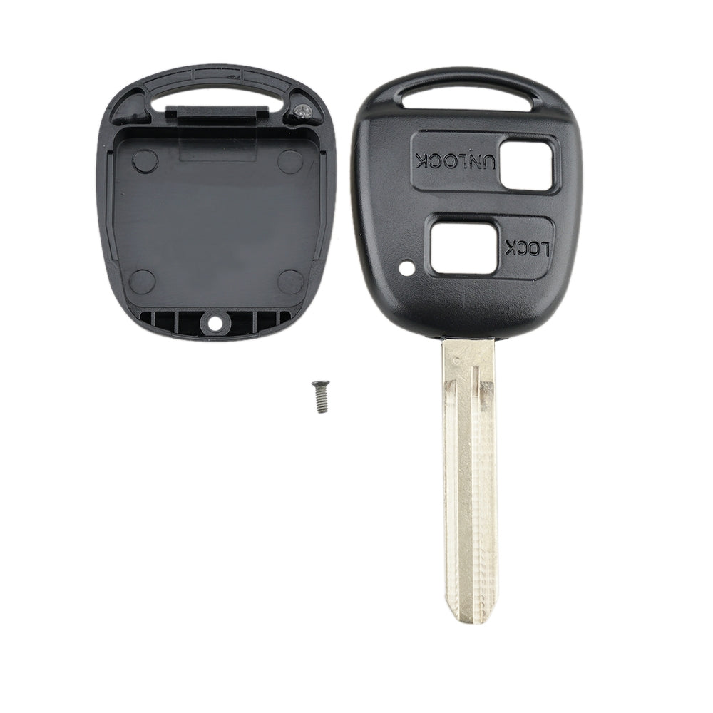For-TOYOTA-Car-Keys-Replacement-2-Buttons-Car-Key-Case-with-Key-Blade