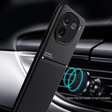 For-vivo-iQOO-12-Classic-Tilt-Strip-Grain-Magnetic-PC-Hybrid-TPU-Phone-Case(Blue)