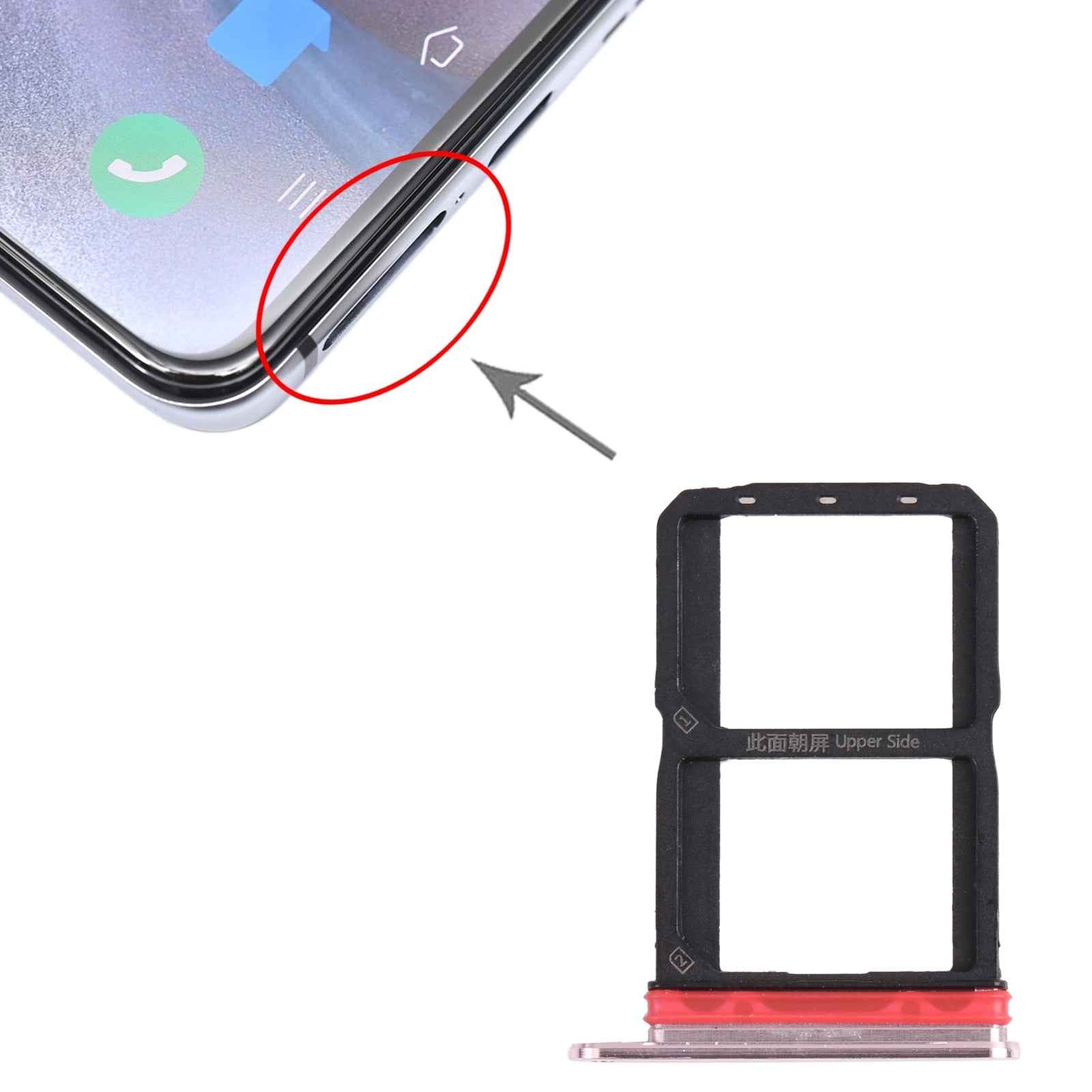 For-vivo-iQOO-5-5G-SIM-Card-Tray-+-SIM-Card-Tray-(Gold)