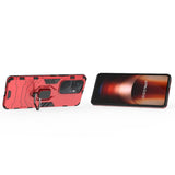 For-vivo-iQOO-Neo9-Pro-/-Neo9-Shockproof-PC-+-TPU-Holder-Phone-Case(Red)