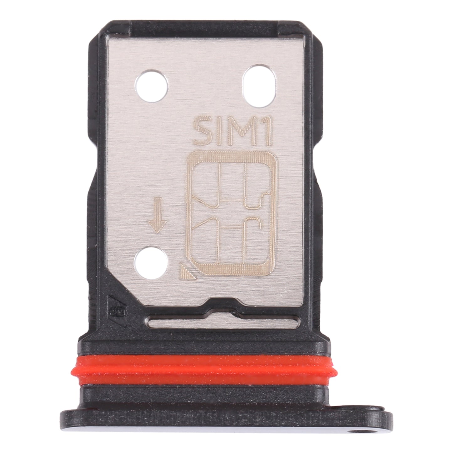 For-vivo-iQOO-Z5-SIM-Card-Tray-+-SIM-Card-Tray-(Black)