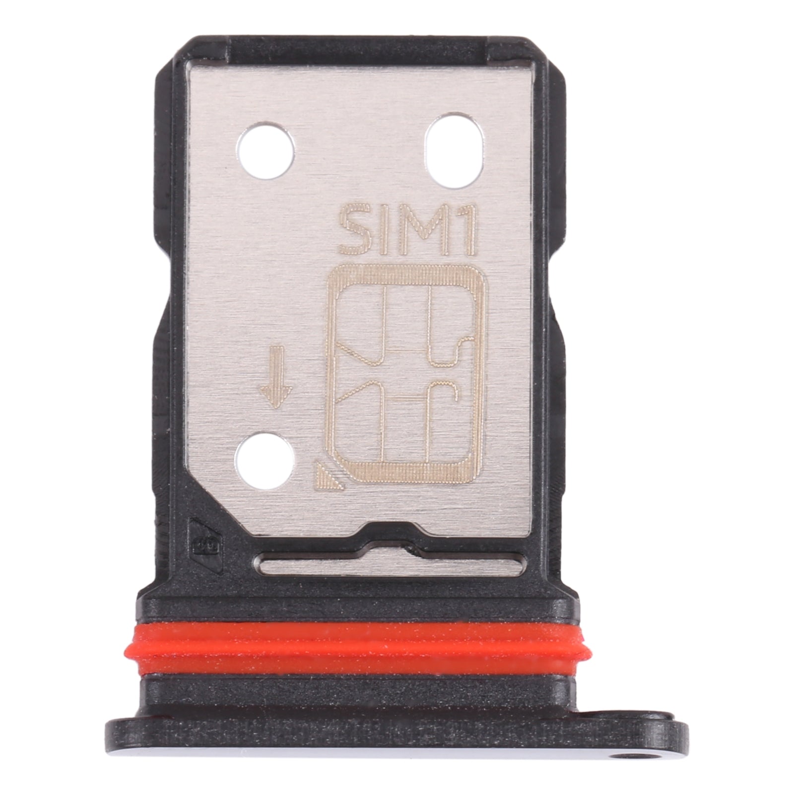 For-vivo-iQOO-Z5-SIM-Card-Tray-+-SIM-Card-Tray-(Black)