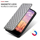 For-vivo-S18-5G-/-V30-Cubic-Grid-Texture-Flip-Leather-Phone-Case(Silver)