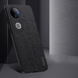 For-vivo-V50-Tree-Bark-Leather-Shockproof-Phone-Case(Grey)