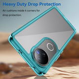 For-vivo-V50-Colorful-Series-Acrylic-Hybrid-TPU-Phone-Case(Transparent-Blue)