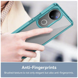 For-vivo-V50-Colorful-Series-Acrylic-Hybrid-TPU-Phone-Case(Transparent-Blue)