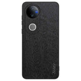 For-vivo-V50-Tree-Bark-Leather-Shockproof-Phone-Case(Black)