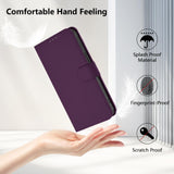 For-vivo-V50-Lite-5G-Skin-Feel-Solid-Color-Leather-Phone-Case-with-Lanyard(Violet)