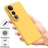 For-vivo-V50-Lite-4G-/-5G-Solid-Color-Liquid-Silicone-Dropproof-Full-Coverage-Phone-Case(Yellow)