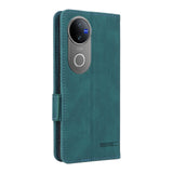 For-vivo-V50-5G-Magnetic-Clasp-Leather-Phone-Case(Green)