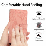 For-vivo-V50-5G-Global-HT03-Skin-Feel-Butterfly-Embossed-Flip-Leather-Phone-Case(Pink)
