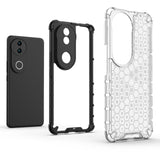 For-vivo-V50-5G-Global-Shockproof-Honeycomb-PC-+-TPU-Phone-Case(Black)