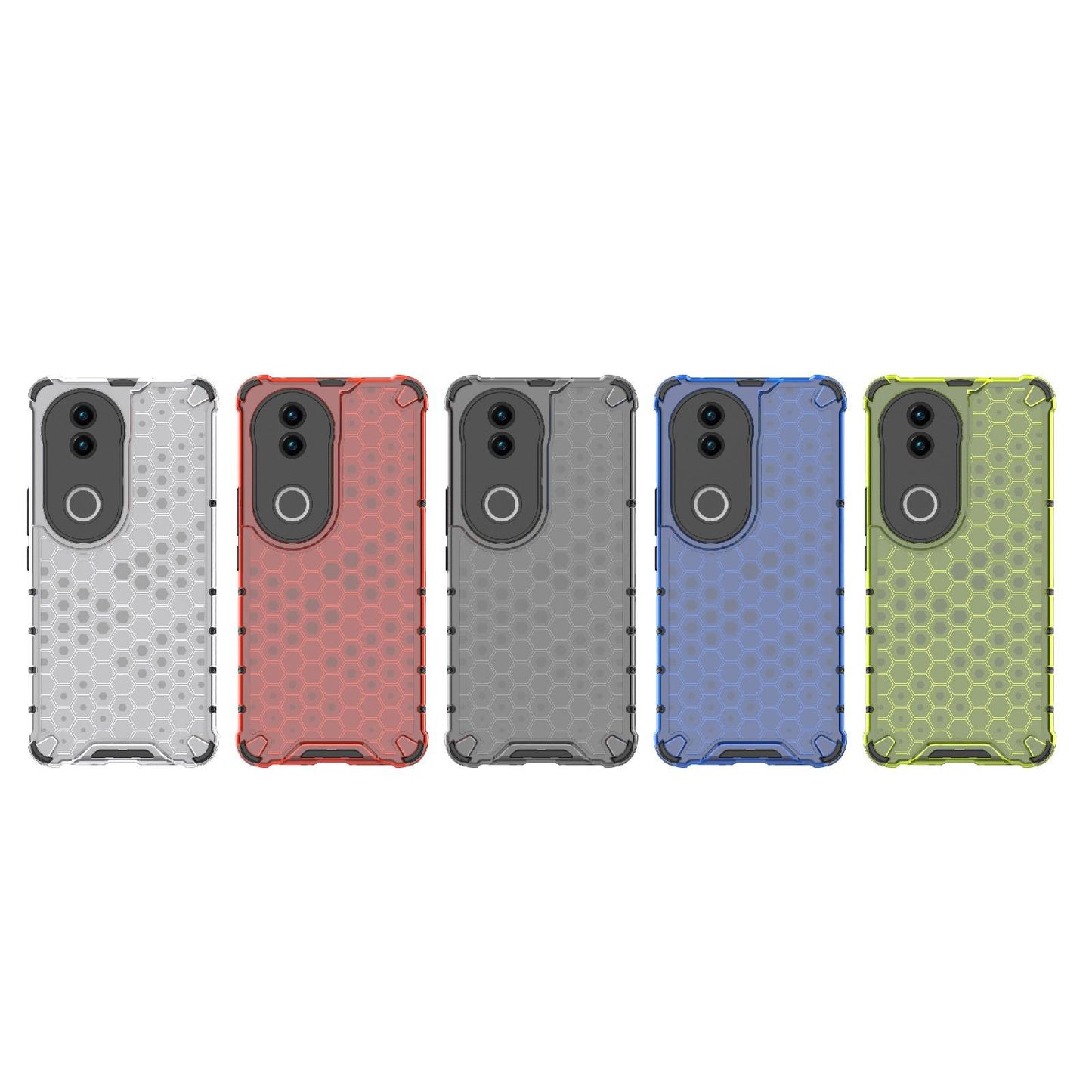 For-vivo-V50-5G-Global-Shockproof-Honeycomb-PC-+-TPU-Phone-Case(Black)
