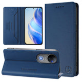 For-vivo-V50-5G-Global-RC01-Dual-Folded-Magnetic-Suction-RFID-Leather-Phone-Case(Dark-Blue)