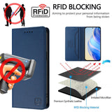 For-vivo-V50-5G-Global-RC01-Dual-Folded-Magnetic-Suction-RFID-Leather-Phone-Case(Dark-Blue)