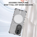 For-vivo-V50-5G-Global-Honeycomb-Magnetic-Ring-Shockproof-Phone-Case(Red)