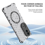 For-vivo-V50-5G-Global-Honeycomb-Magnetic-Ring-Shockproof-Phone-Case(Blue)