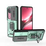 For-vivo-V50-5G-Global-Sliding-Camshield-TPU-+-PC-Shockproof-Phone-Case-with-Holder(Green)