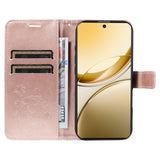 For-vivo-V50-5G-Global-3D-Butterfly-Embossed-Pattern-Flip-Leather-Phone-Case(Rose-Gold)