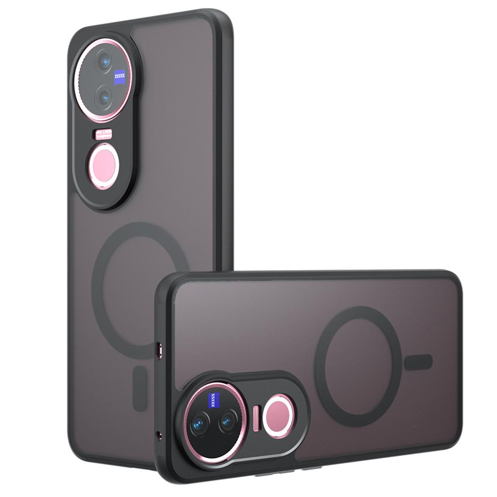 For-vivo-V50-Armor-MagSafe-PC-Hybrid-TPU-Phone-Case(Frosted-Black)
