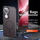 For-vivo-V50-Armor-MagSafe-PC-Hybrid-TPU-Phone-Case(Frosted-Black)