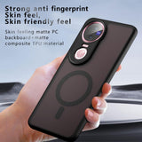 For-vivo-V50-Armor-MagSafe-PC-Hybrid-TPU-Phone-Case(Frosted-Black)