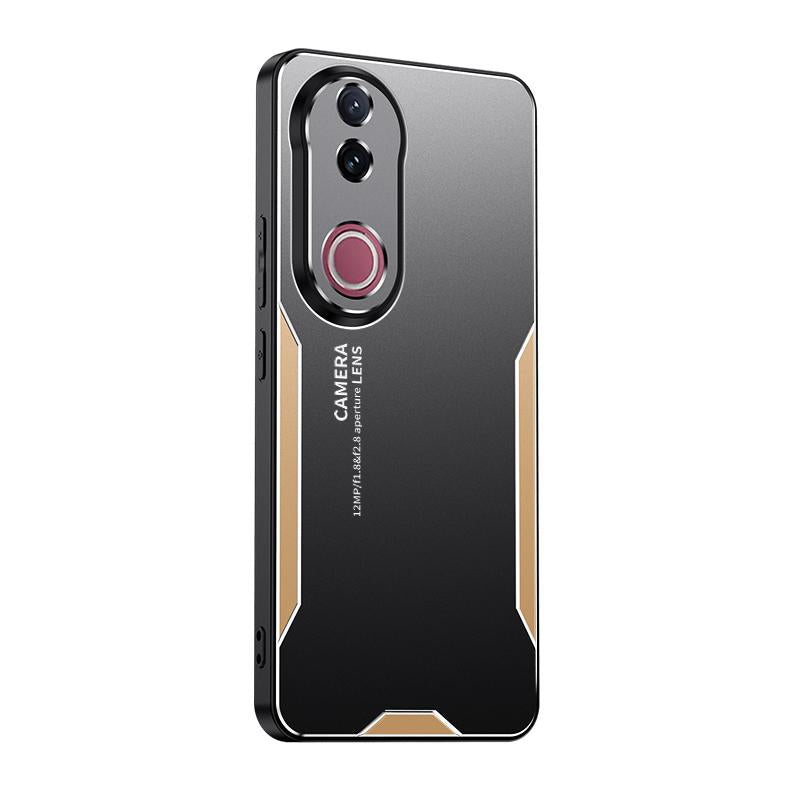 For-vivo-V50-Blade-Series-TPU-Hybrid-Metal-Phone-Case(Gold)