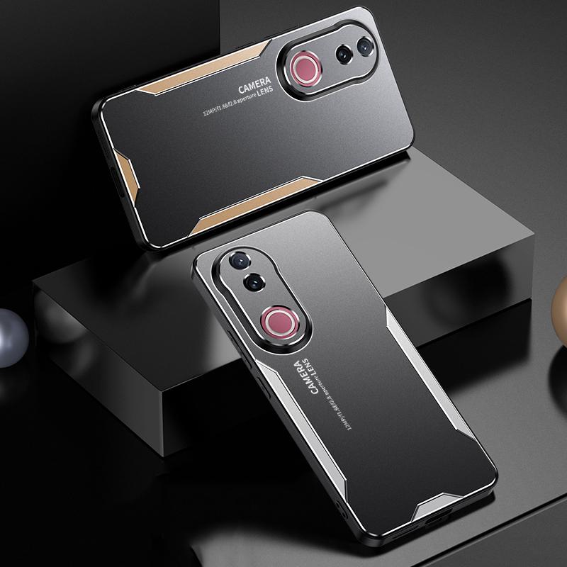 For-vivo-V50-Blade-Series-TPU-Hybrid-Metal-Phone-Case(Gold)