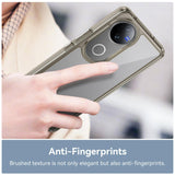 For-vivo-V50-Colorful-Series-Acrylic-Hybrid-TPU-Phone-Case(Transparent-Grey)