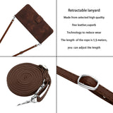 For-vivo-V50-Dream-Triangle-Leather-Phone-Case-with-Lanyard(Brown)