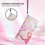For-vivo-V50-PT003-Marble-Pattern-Flip-Leather-Phone-Case(Rose-Gold)