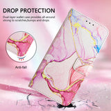 For-vivo-V50-PT003-Marble-Pattern-Flip-Leather-Phone-Case(Rose-Gold)