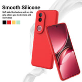 For-vivo-V50-Solid-Color-Liquid-Silicone-Dropproof-Full-Coverage-Phone-Case(Red)