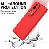 For-vivo-V50-Solid-Color-Liquid-Silicone-Dropproof-Full-Coverage-Phone-Case(Red)